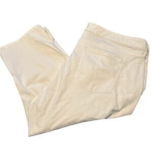 GUC St Johns Bay Women's Plus White Capri Pants Pockets Size 22W